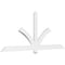 Ekena Millwork Redmond Architectural Grade PVC Gable Bracket, 84"W x 35"H x 2"D x 4"F, 10/12 Pitch GBP084X35X0204RED00 - alternate 1